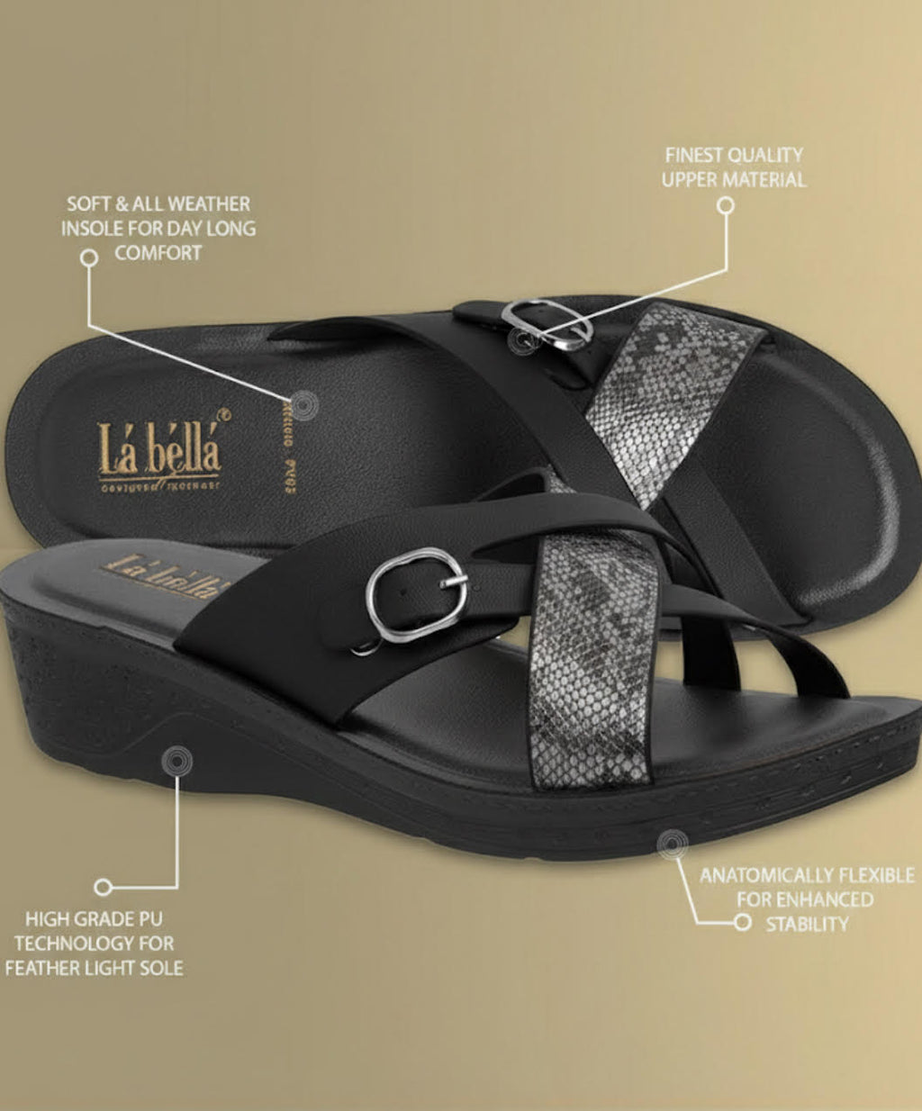 LA BELLA - PV02 BLACK/GUN